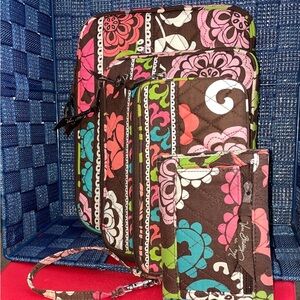 Vera Bradley Multicolor 2 iPad cases and 2 wallets